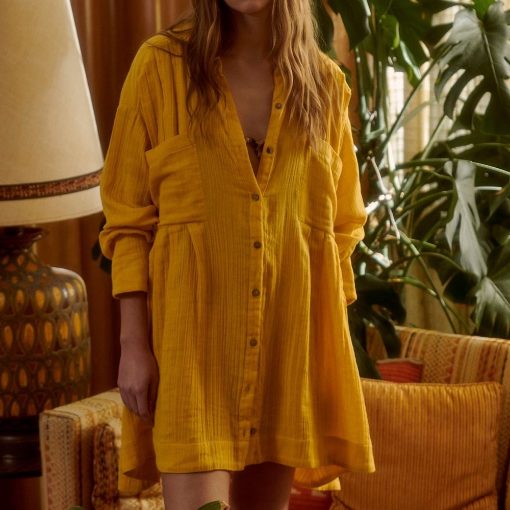 FREE PEOPLE SHIRTDRESS 🌻🌼